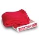 a red coral micro - plush fleece throw