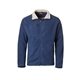aerial view a navy mens highlander bonded fleece jacket, image 1 of 2