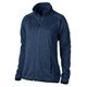 a heather navy ladies villa sweater fleece jacket