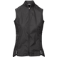 aerial view a black ladies windfall packable vest, image 1 of 3