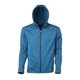 aerial view a heather blue mens tephra heather hoodie jacket, image 1 of 3