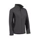 aerial view a charcoal ladies tiburon soft shell jacket, image 1 of 2
