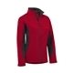aerial view a crimson red ladies tiburon soft shell jacket, image 1 of 2