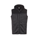 aerial view a heather charcoal mens district sweater fleece vest, image 1 of 3