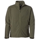 aerial view a moss green mens cayoneer fleece jacket, image 1 of 4