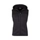 aerial view a heather charcoal ladies district sweater fleece vest, image 1 of 5