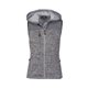 aerial view a heather grey ladies district sweater fleece jacket, image 1 of 3