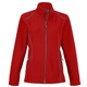 aerial view a red ladies cayoneer fleece jacket, image 1 of 4