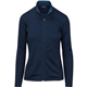 aerial view a heather navy ladies promenade knit jacket, image 1 of 2