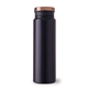 aerial view a black/rose gold pms 876 trend setter reflection 600 ml / 20 oz stainless steel bottle, image 1 of 2