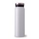 aerial view a white pearl trend setter metallic 600 ml / 20 oz stainless steel bottle, image 1 of 2