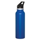a blue colson 20 oz vacuum insulated water bottle w / straw lid