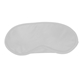 aerial view a white satin sleep eye mask, image 1 of 2