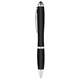 aerial view a black curvy stylus twist pen - metallic, image 1 of 2