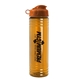 a orange lid & transparent orange bottle 24 oz slim fit water bottle with flip lid