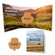 a cork tek booklet 2 with shamrock cork coaster
