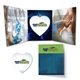 a custom tek booklet 2 with full color color heart coaster