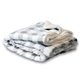 a gray buffalo sherpa micro mink sherpa blanket