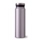 aerial view a silver pms 877 trend setter metallic 600 ml / 20 oz stainless steel bottle, image 1 of 9