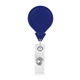 a navy blue tear drop retractable badge holder