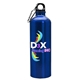 a blue bottle & black lid the excursion - 25 oz digital aluminum sports bottle