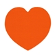 a orange heart - shaped rubber jar opener
