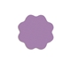a purple daisy - shaped rubber jar opener