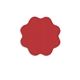 a red daisy - shaped rubber jar opener