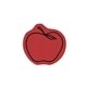 a red apple - shaped rubber jar opener