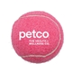 aerial view a pink custom tennis balls - personalized imprinted logo, image 1 of 2