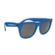 aerial view a blue uv400 sunglasses (solid), image 1 of 2