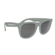 aerial view a silver uv400 sunglasses (solid), image 1 of 2