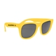 aerial view a yellow uv400 sunglasses (solid), image 1 of 2