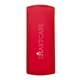 aerial view a translucent red promotional custom 5pc band aid dispenser, image 1 of 3
