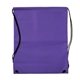 aerial view a purple non woven drawstring bag, image 1 of 2