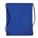 aerial view a reflex blue non woven drawstring bag, image 1 of 2