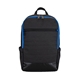 aerial view a black/blue urban transit commuter backpack, image 1 of 6