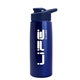a metallic blue bottle & navy blue lid flair tritan(r) metallike bottle with drink - thru lid - 26 oz