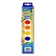 a as shown set of 8 washable watercolor paints with brush