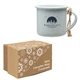 a white w/twine cord mini campfire mug ornament