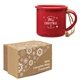 a red w/twine cord mini campfire mug ornament