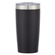 a black with silver accent and clear translucent lid 20 oz full color two - tone himalayan tumbler with custom window box