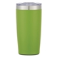 a lime green with silver accent and clear translucent lid 20 oz full color two - tone himalayan tumbler with custom window box