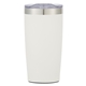 a white with silver accent and clear translucent lid 20 oz full color two - tone himalayan tumbler with custom window box