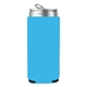aerial view a neon blue budget slim can cooler coolie, image 1 of 2