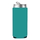 aerial view a turquoise budget slim can cooler coolie, image 1 of 2
