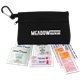 a black zipper tote sun kit with carabiner