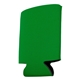 aerial view a dark green budget pocket can cooler sleeve holder, image 1 of 2
