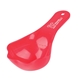 aerial view a transparent red pawfect - pet food scoop, image 1 of 2