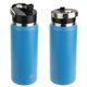 aerial view a blue nayad(r) ranger 26 oz stainless double - wall bottle with flip - top spout, image 1 of 2